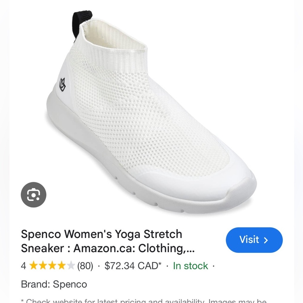 Spenco Yoga Stretch Sneakers